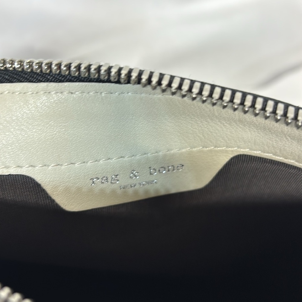 Rag & Bone Black pebbled Leather 11x8 clutch purse bag - Picture 6 of 13